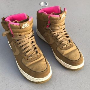 tan and pink air forces